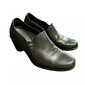 Dansko Black Raphael Leather Shoes Size 38/ US 7.5-8